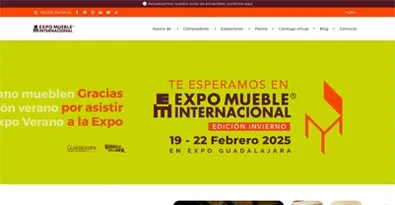 Desarrollo de páginas web - Expo Mueble Internacional
